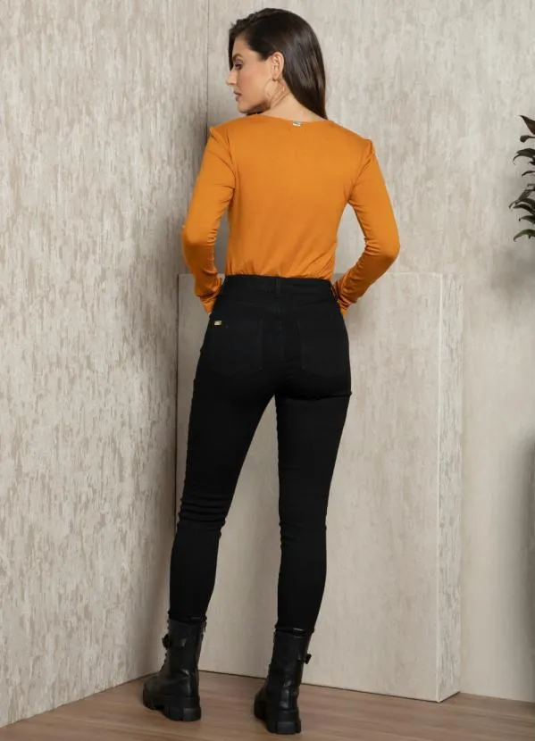 Quintess - Blusa Caramelo com Detalhe de Filete 4