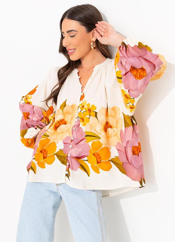 Farm - Blusa Chita Bella Bege