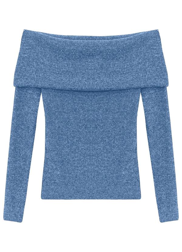 Malwee - Blusa Ciganinha em Tricot Azul 3