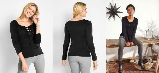 Blusa com Amarrao Preta