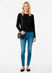 Blusa com Decote Costas com Transpasse Preta