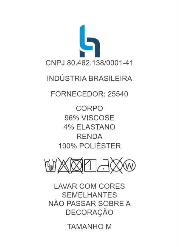 bonprix - Blusa com Decote em Renda Azul 7