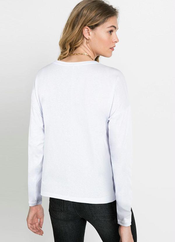 Outlet - Blusa com Estampa Bonprix Branca 2