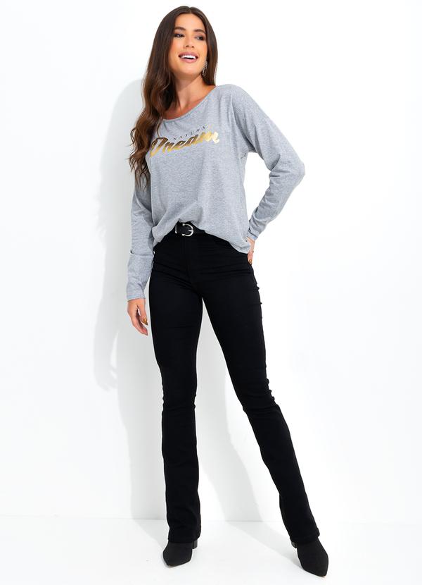 bonprix - Blusa com Estampa Manga Longa Mescla 2