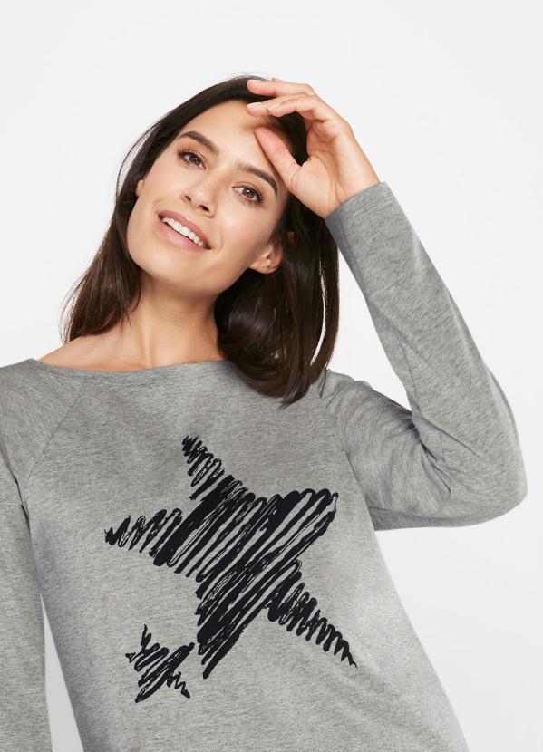 bonprix - Blusa com Estampa Mescla 3