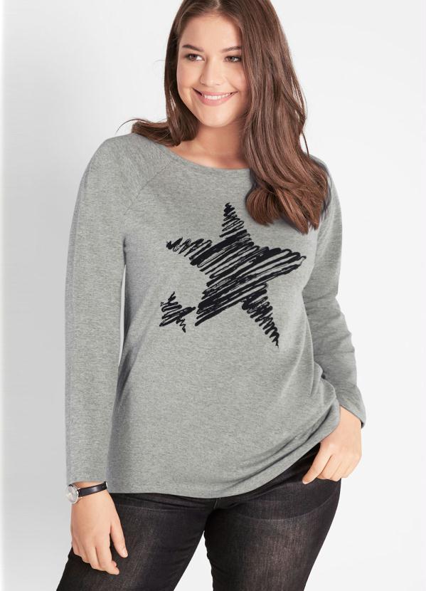 bonprix - Blusa com Estampa Mescla 4