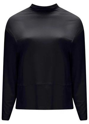 Lunender Mais Mulher - Blusa com Gola Alta em Malha Preto - LUNENDER MAIS MULHER