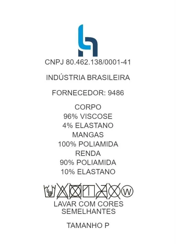 bonprix - Blusa com Manga em Renda Preta 6