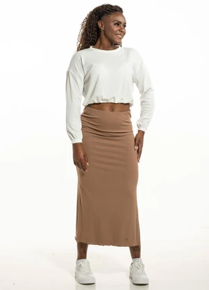 Cobertura - Blusa com Punho e Barra Branco - COBERTURA