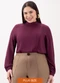 Lunender Mais Mulher - Blusa com Punhos Elásticos Roxo - variação: Roxo