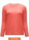 Lunender Mais Mulher - Blusa com Recorte e Gola Redonda Laranja - variação: Laranja