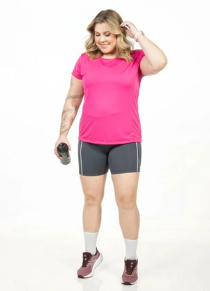Cobertura - Blusa com Recorte Plus Size Rosa - COBERTURA
