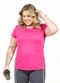 Cobertura - Blusa com Recorte Plus Size Rosa - variação: Rosa