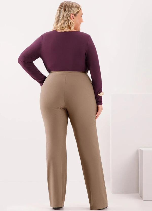 Lunender Mais Mulher - Blusa com Recortes em Malha Crepe Vermelho 4