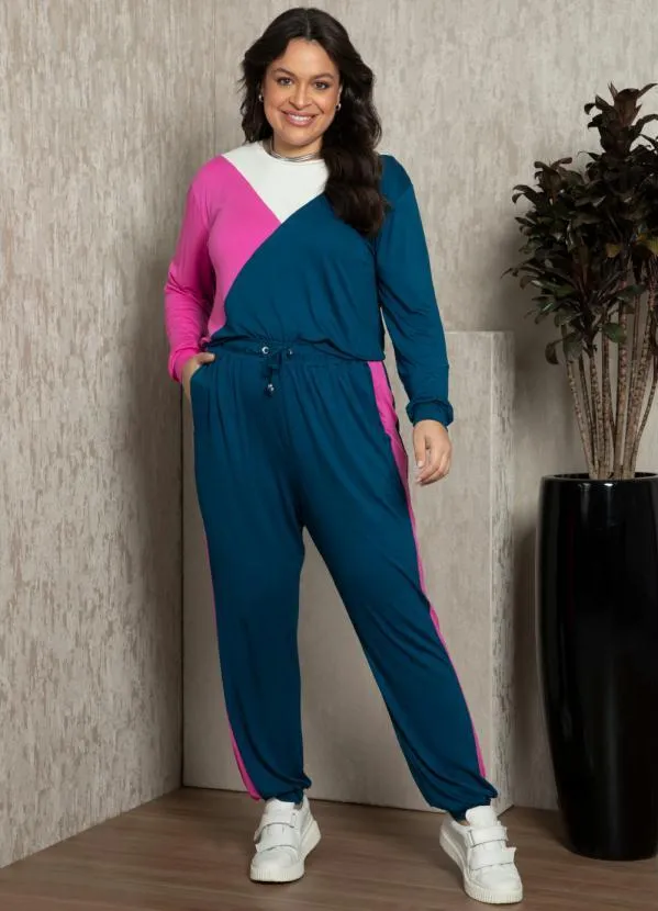 Quintess - Blusa com Recortes Tricolor 8