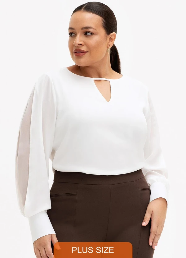 Principessa - Blusa Manga Longa Off White Carin 8