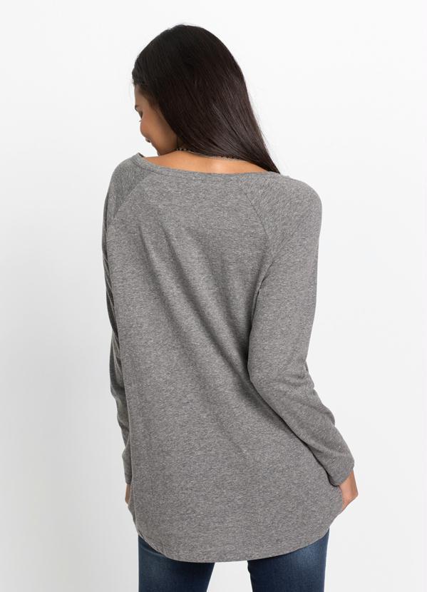 bonprix - Blusa Coração Mangas Longas Mescla 7