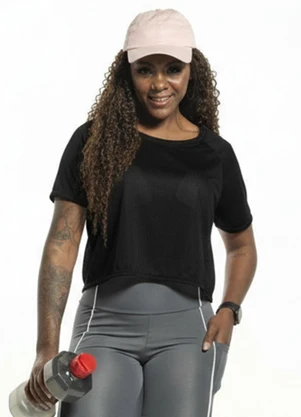 Cobertura - Blusa Cropped Preto - COBERTURA