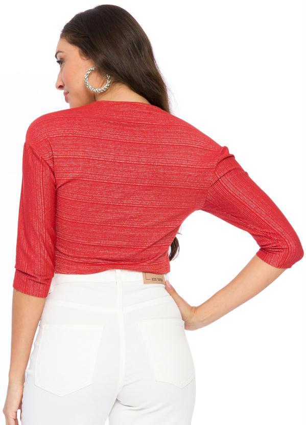 Doce Trama - Blusa Cropped Terracota 2