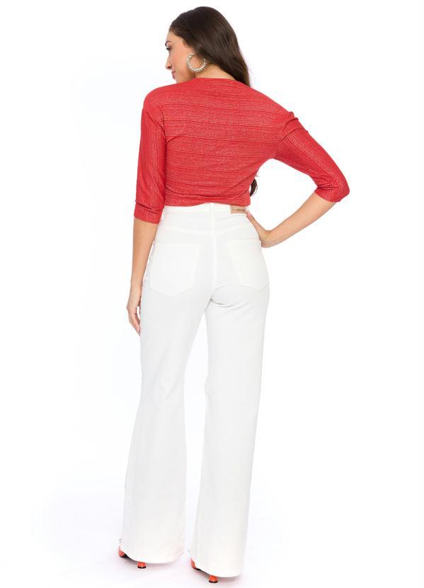 Doce Trama - Blusa Cropped Terracota 4