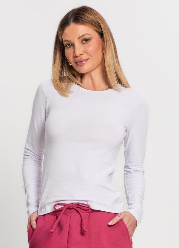 Rovitex - Blusa de Cotton Básica Feminina Kohmar Branco 4