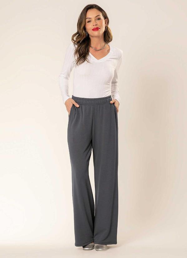 Cativa - Blusa de Manga Comprida e Decote em V Branco 2