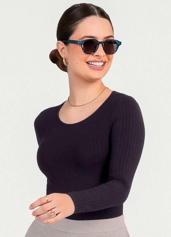 Cativa - Blusa de Manga Comprida Versátil Preto