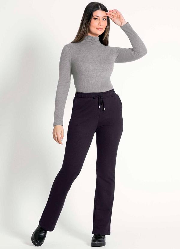 Habana - Blusa de Manga Longa com Franzido Cinza 2