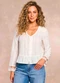 Doce Trama - Blusa de Manga Longa Jardim Boho Branco - variação: Branco