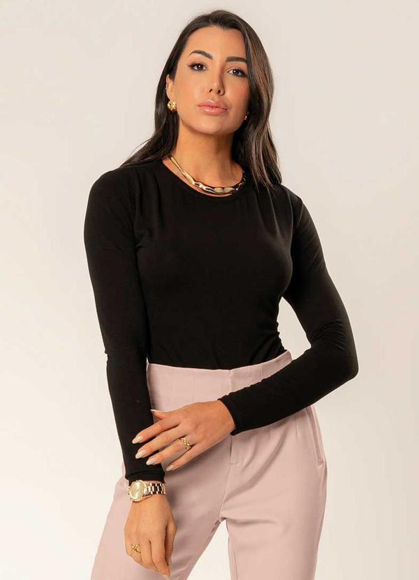 Cativa - Blusa de Manga Longa Preto