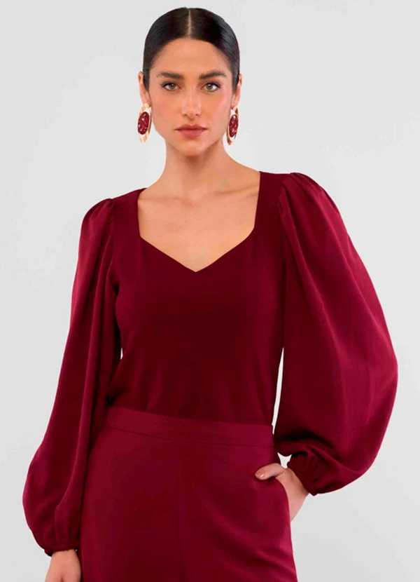 Carlota Costa - Blusa de Mangas Longas Roxo 1