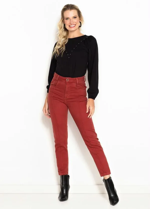 Maria Filó - Blusa de Moletom Manga Longa Metal Estrela Preto 3