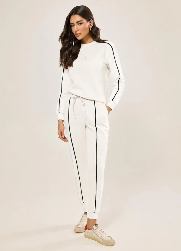 Naguchi - Blusa de Moletom Off White