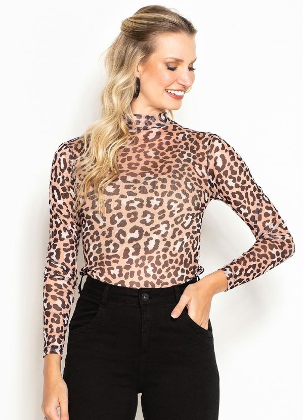 Maria Filó - Blusa de Tule de Oncinha Bege