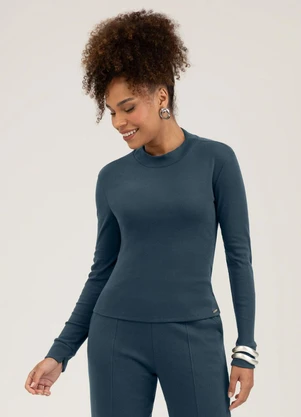 Cativa - Blusa em Algodão  Cinza Médio - CATIVA