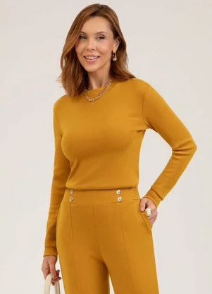 Cativa - Blusa em Algodão  Laranja - CATIVA