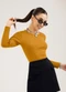 Cativa You - Blusa em Algodão  Preto - variação: Laranja
