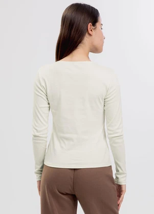 Cativa You - Blusa em Algodão  Off White - CATIVA YOU