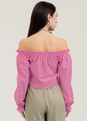 Cativa You - Blusa em Algodão  Rosa - CATIVA YOU