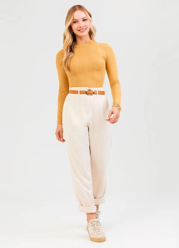 Cativa - Blusa em Canelado Amarelo 3