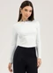 Cativa You - Blusa em Canelado  Preto - variação: Branco