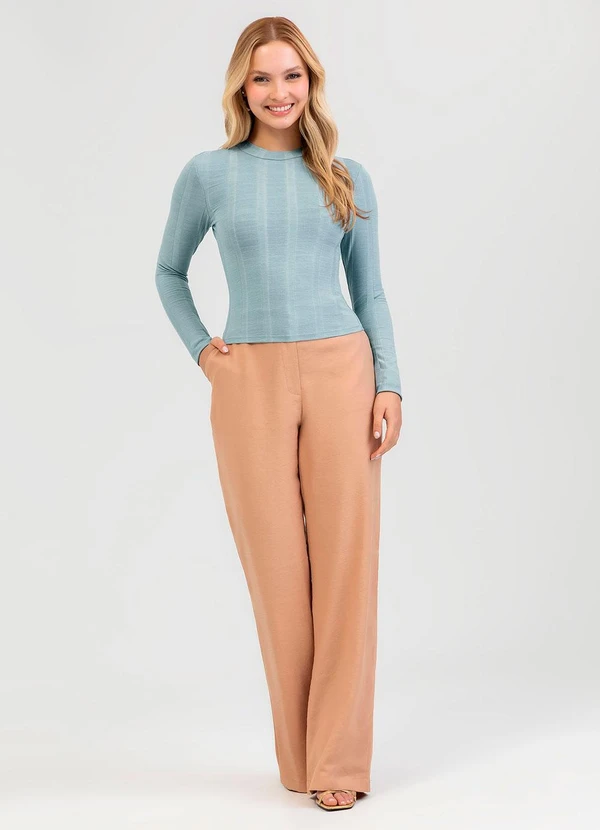 Cativa - Blusa em Canelado Cinza 3