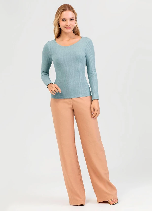 Cativa - Blusa em Canelado Cinza 3