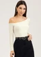 Cativa You - Blusa em Canelado  Preto - variação: Off White