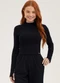 Cativa You - Blusa em Canelado  Preto - variação: Preto