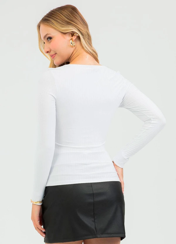 Cativa - Blusa em Cotton Branco 2