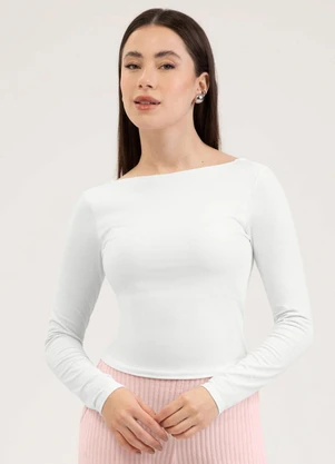 Cativa - Blusa em Cotton Branco - CATIVA