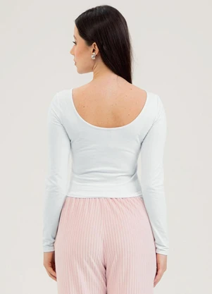 Cativa - Blusa em Cotton Branco - CATIVA
