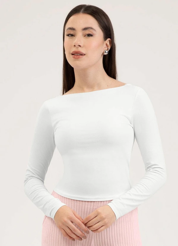 Cativa - Blusa em Cotton Branco