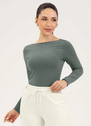 Cativa - Blusa em Cotton Cinza - CATIVA